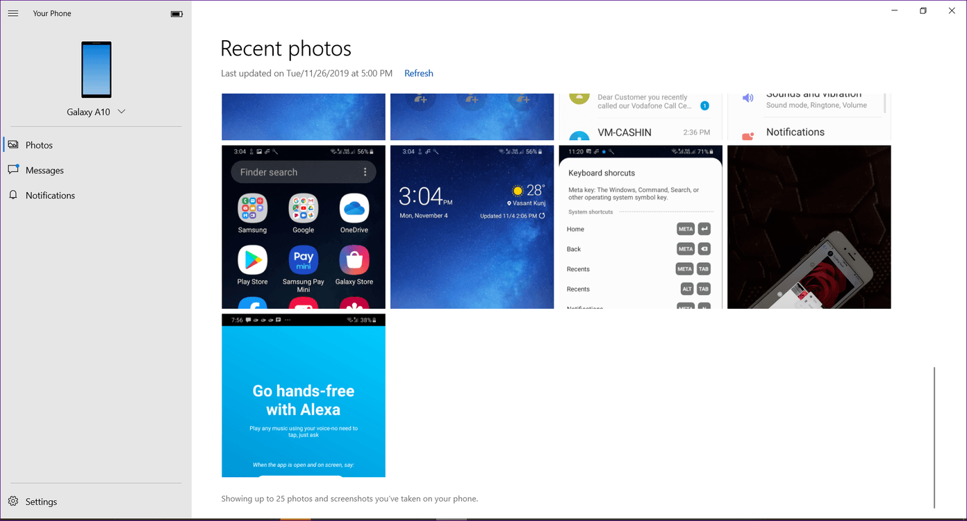 Приложение Microsoft Your Phone против Samsung Flow 15