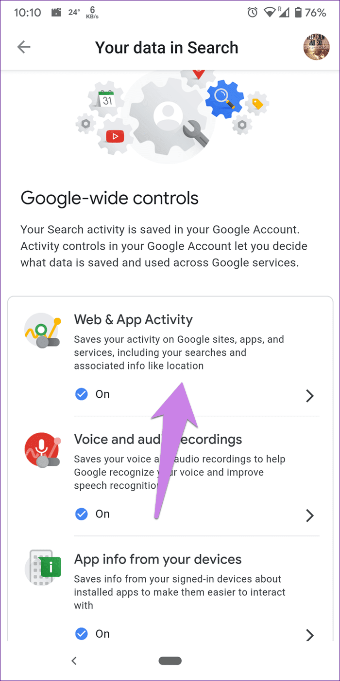 Отключить напоминания Google Assistant о счете 15