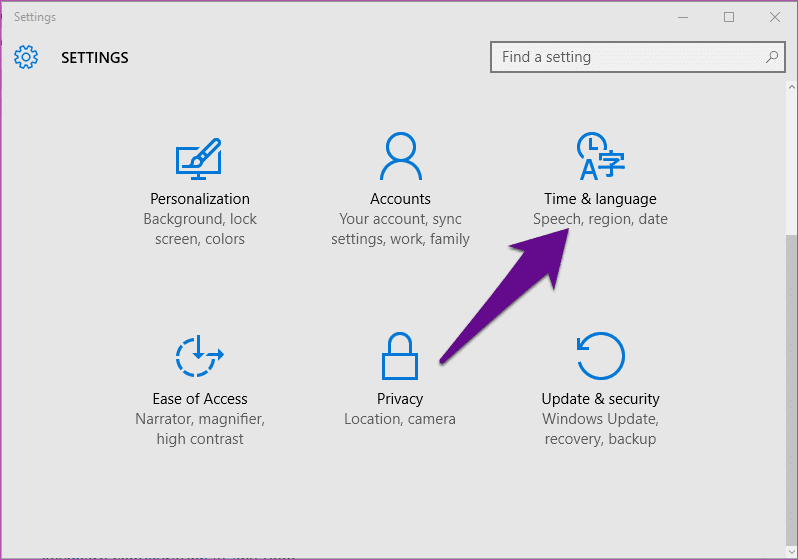 Замените клавиатуру Windows 10 на нас
