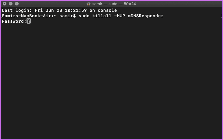 Очистить кеш DNS