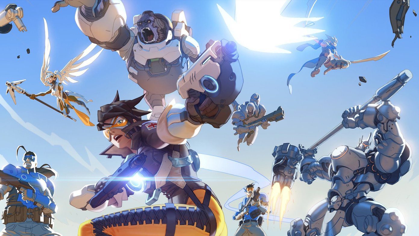 Overwatch 4K Обои Белые рыцари