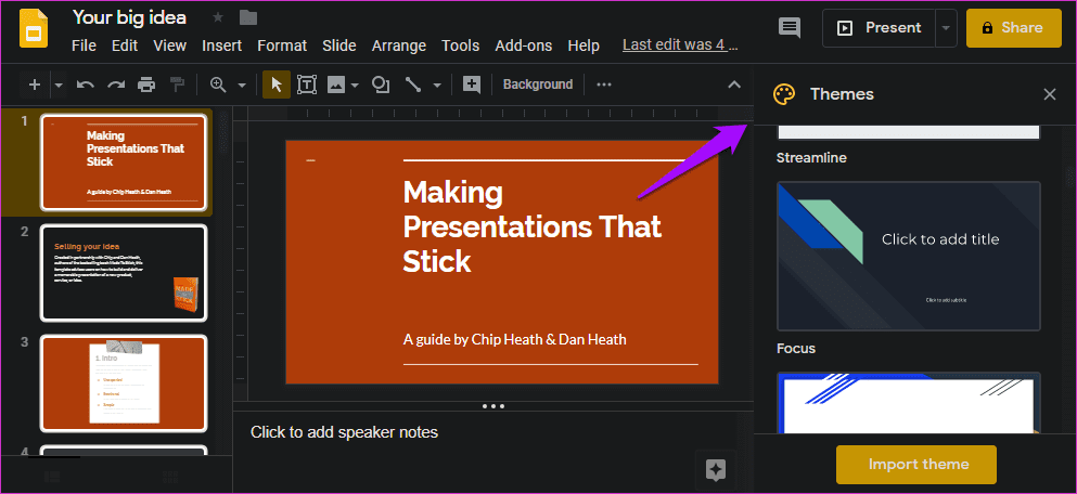 Советы и рекомендации Google Slides 2