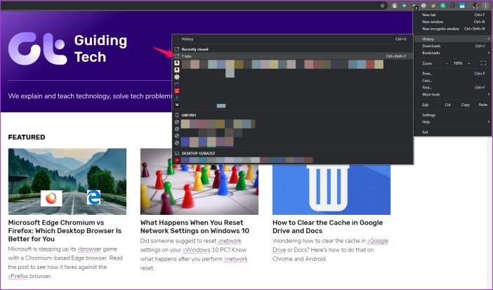 Восстановить вкладки Chrome после перезагрузки 3