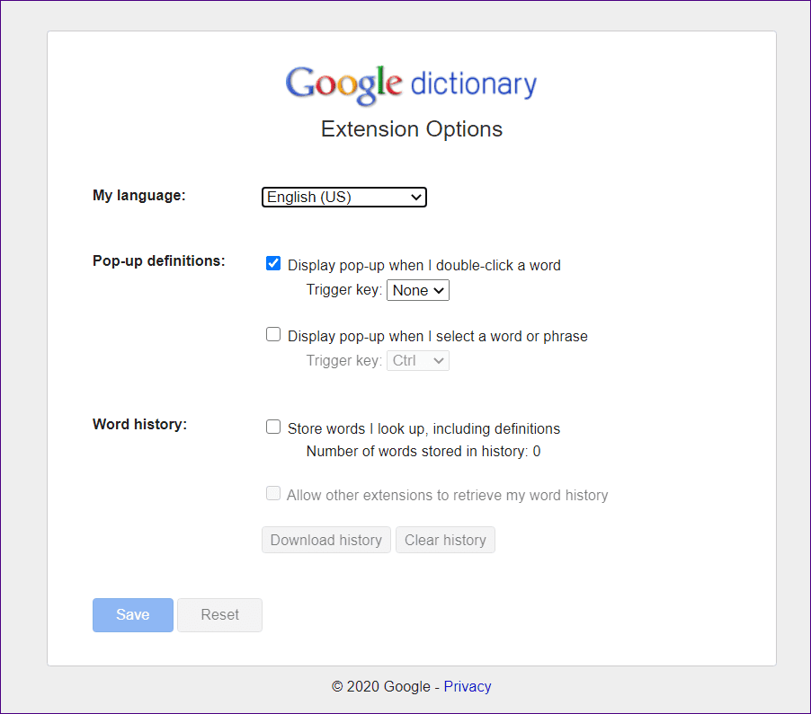Лучшие расширения словаря Chrome 2