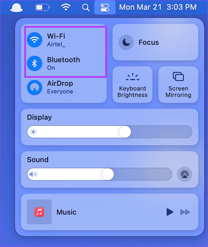 5. Включите Bluetooth и WI-FI на вашем Mac