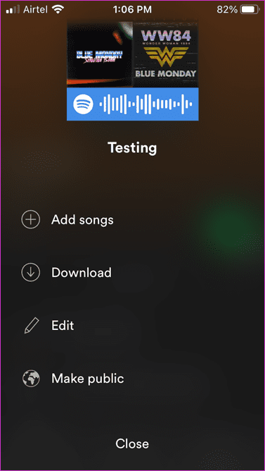 Изменить обложку плейлиста на Spotify 7
