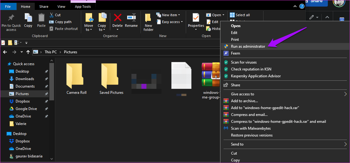 Исправить Gpedit редактора групповой политики, отсутствующий в Windows 10 2