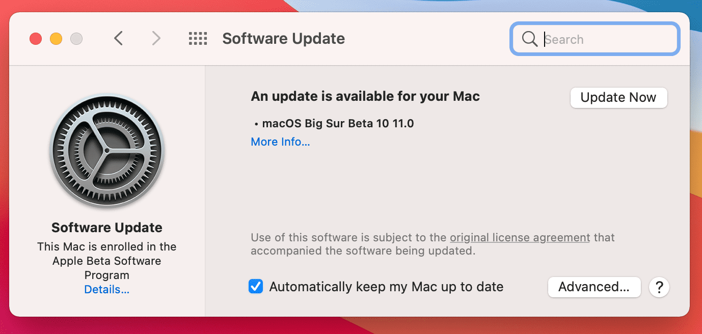 Обновите Mac OS