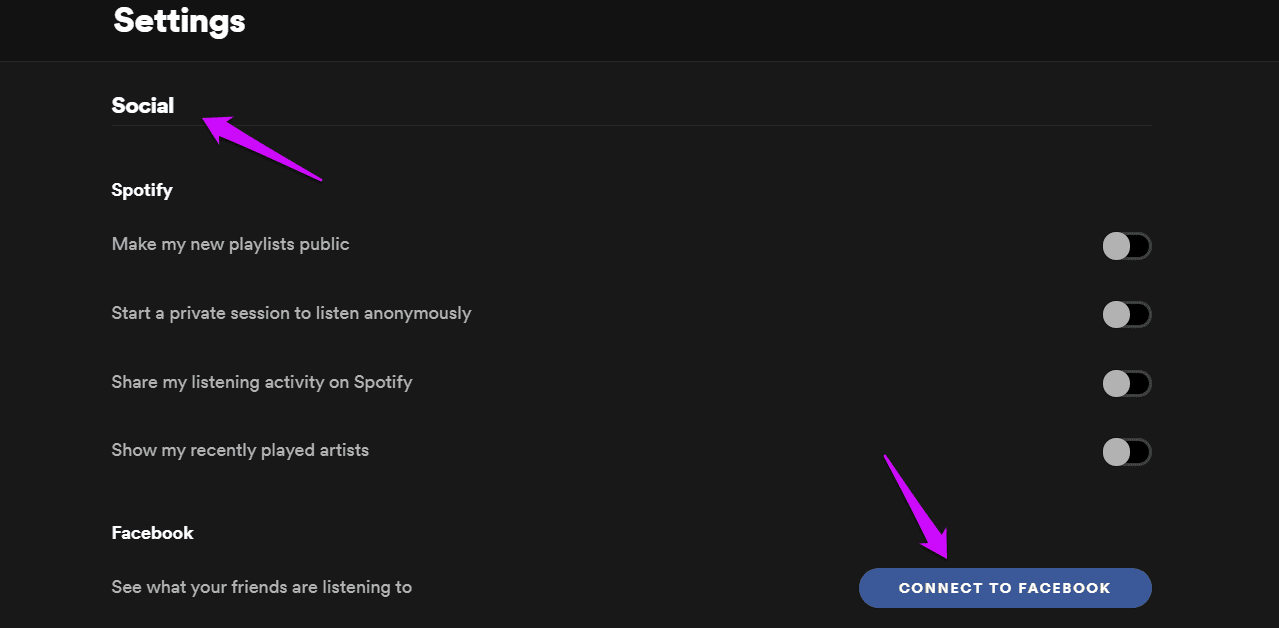 Как отключить Spotify от учетной записи Facebook 2