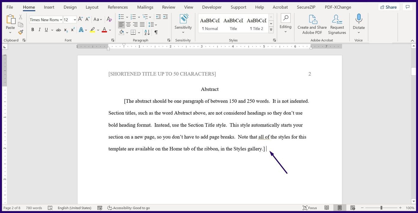 Как объединить документы Microsoft Word, шаг 2