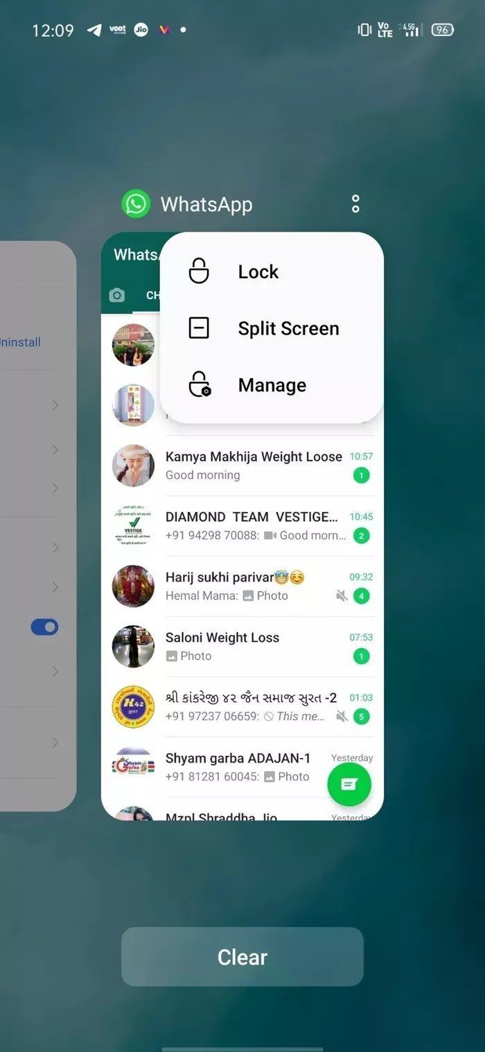 Заблокировать WhatsApp