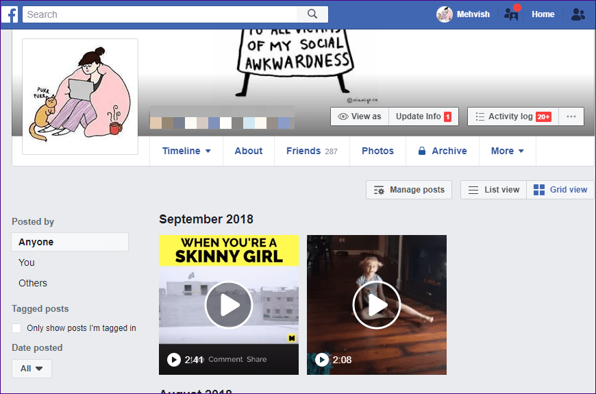 Советы по профилю Facebook Трюки 25