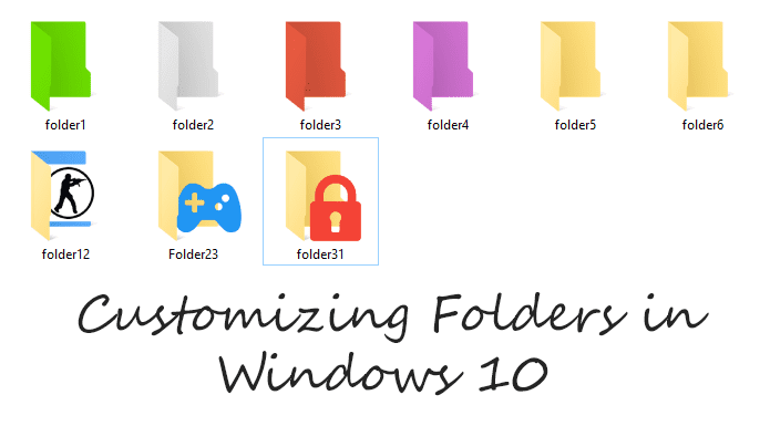 Настроить папку в Windows 10