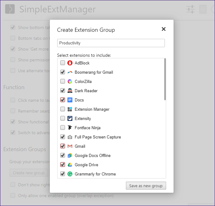 Лучшие менеджеры расширений Chrome 7