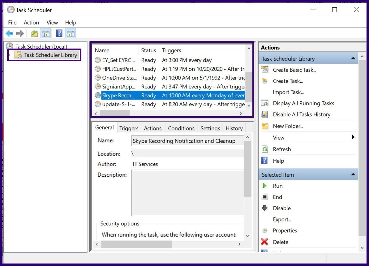 Отключить запланированные задачи в Windows 10 Шаг 5