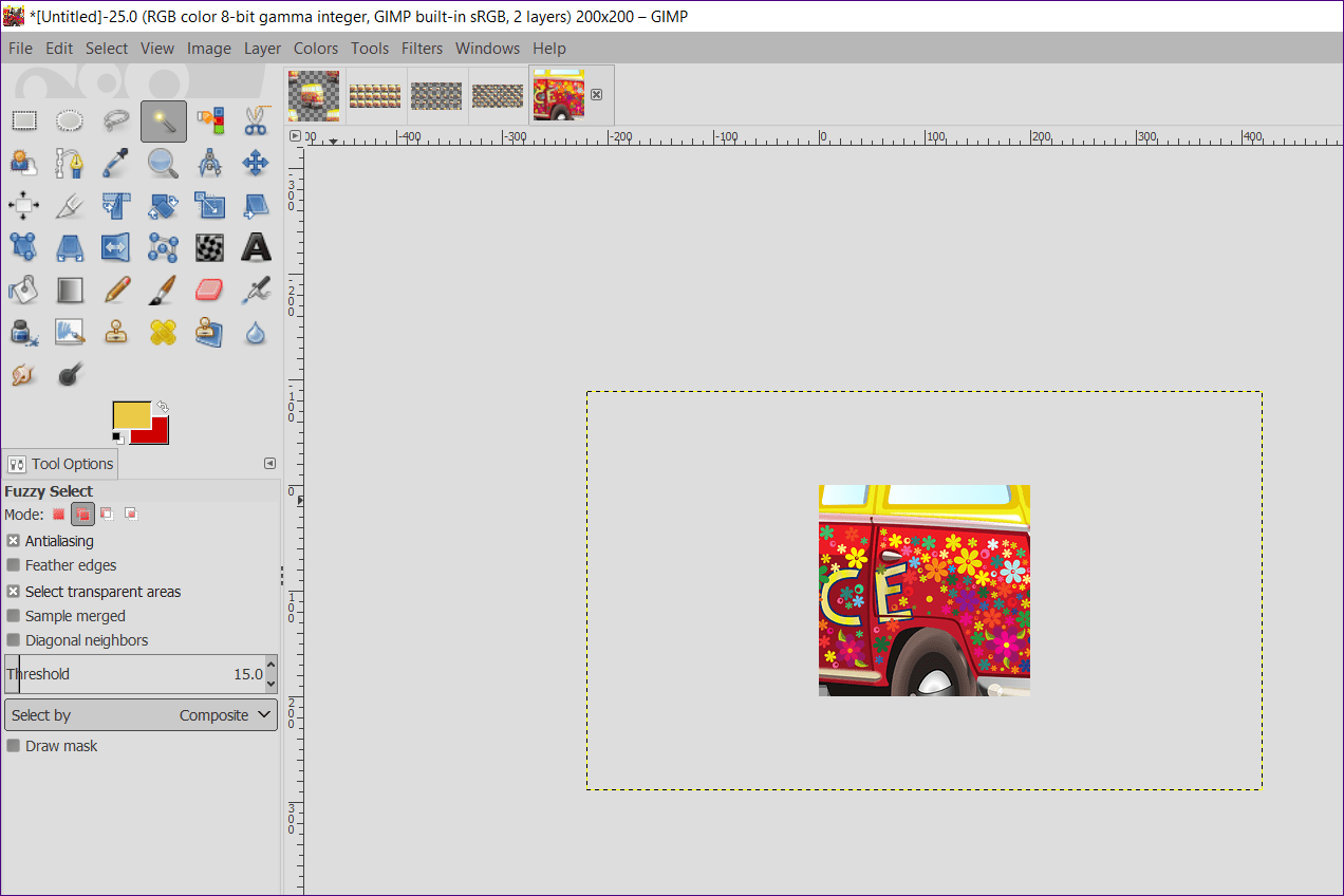 Плитка изображения gimp 5