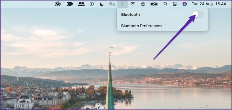 Mac bluetooth включается с панели инструментов