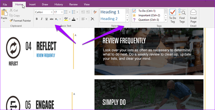 Dropbox Paper против One Note 4