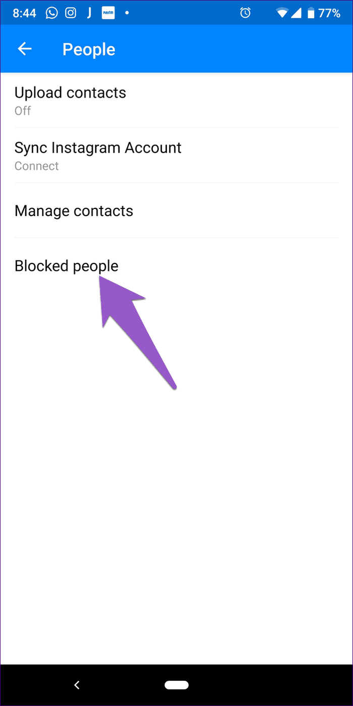 Заблокировать в Facebook Messenger 13