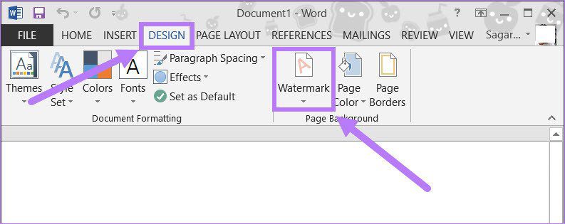 Вкладка «Дизайн Microsoft Word
