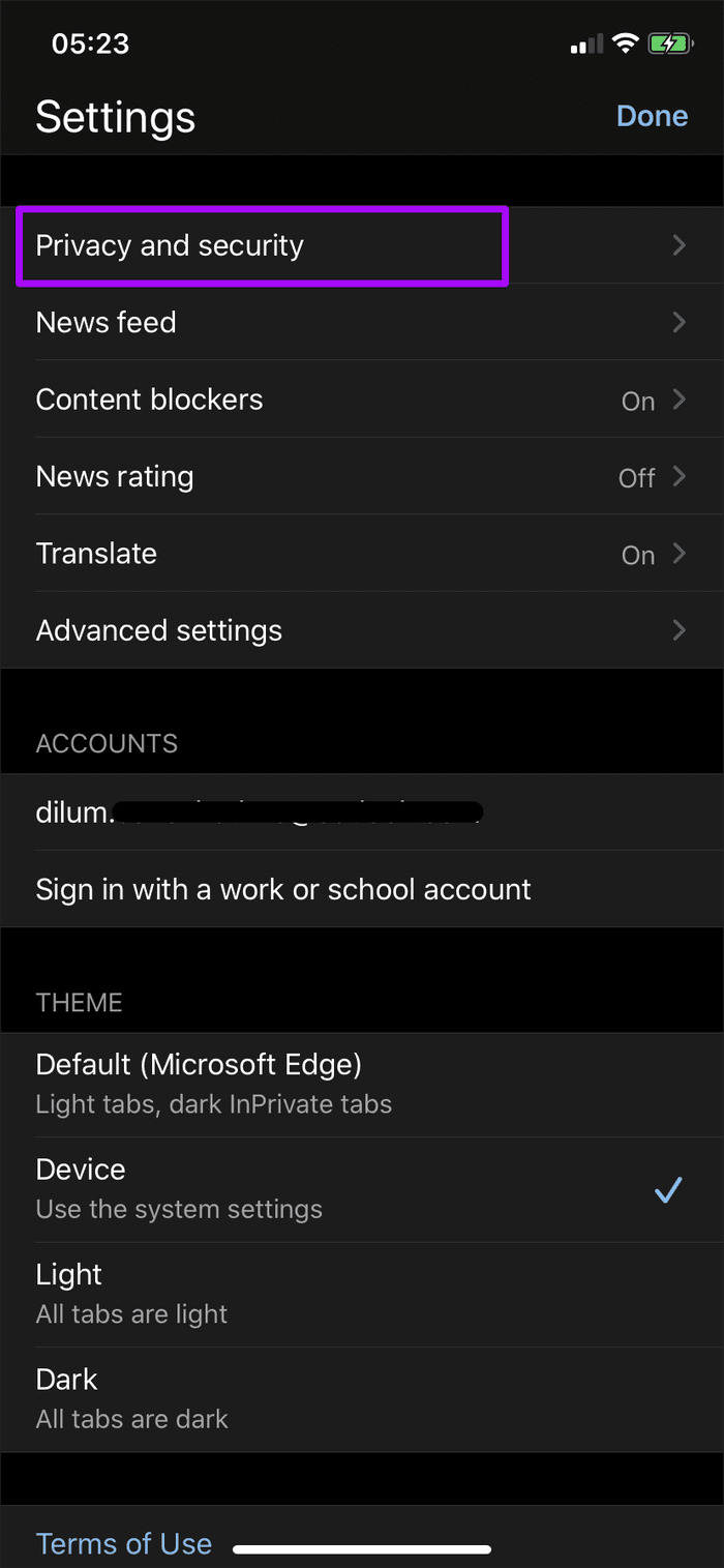 Предотвращение отслеживания Chromium в Microsoft Edge 7